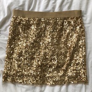 Gold Sequin Skirt